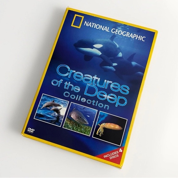 National Geographic Creatures Of The Deep ‘08 DVD Collection Whales Sharks Squid - Picture 1 of 16